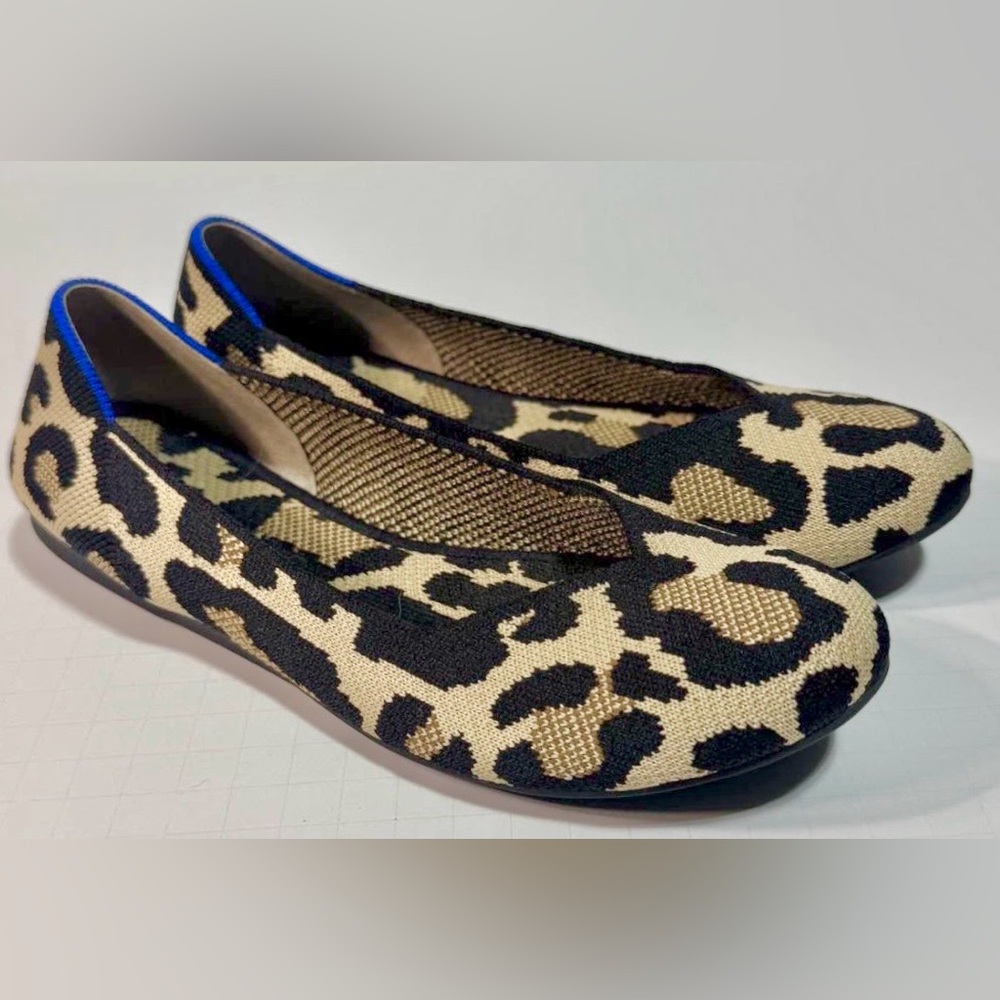 Rothy’s Leopard Cat Print Women's Flats 7.5 - Picture 3 of 5